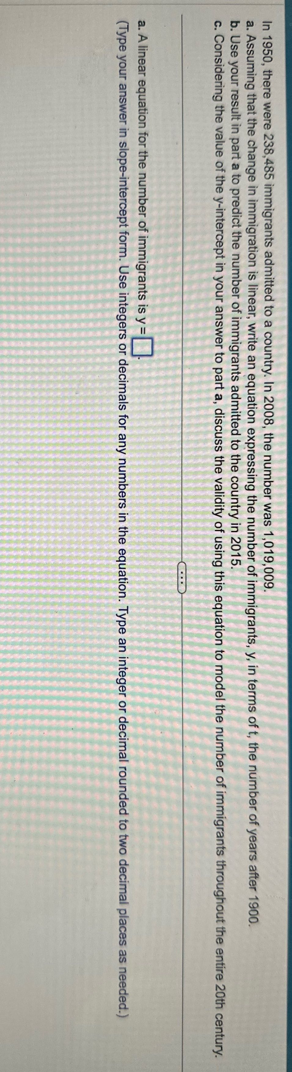 In 1950, there were 238,485 immigrants admitted