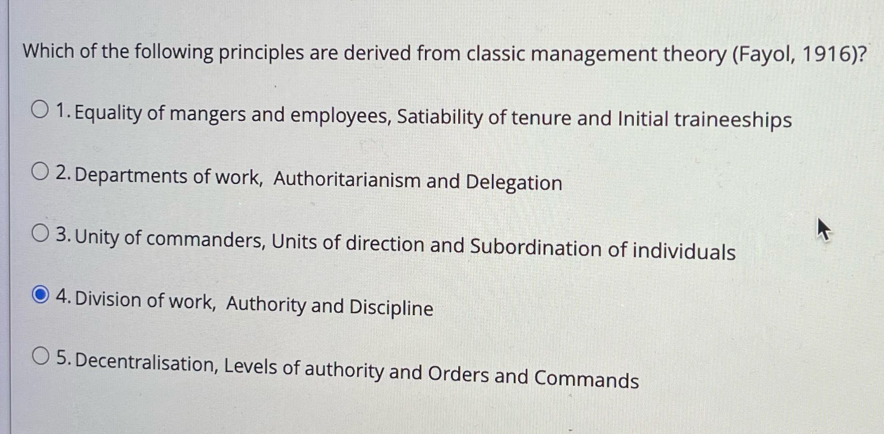 Which of the following principles are derived