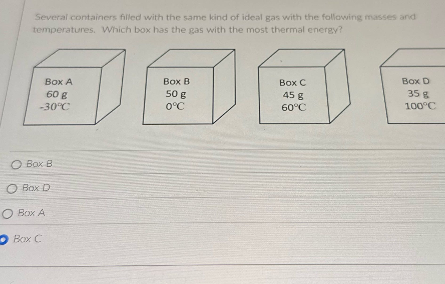 Several containers filled with the same kind of