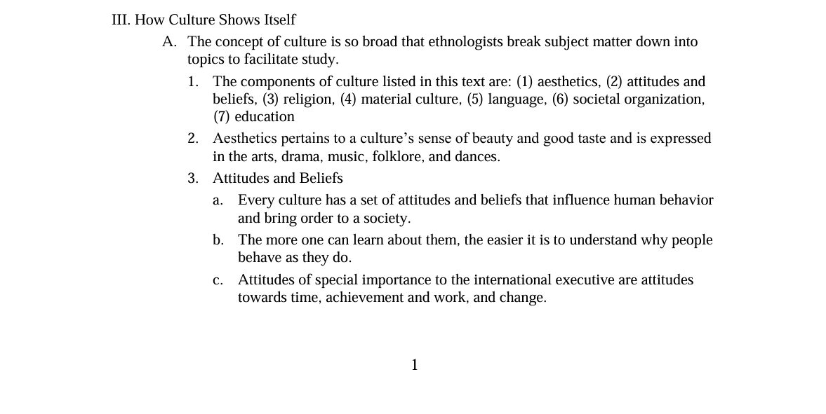 Il. Chapter 3 Lecture Outline Opening Section The