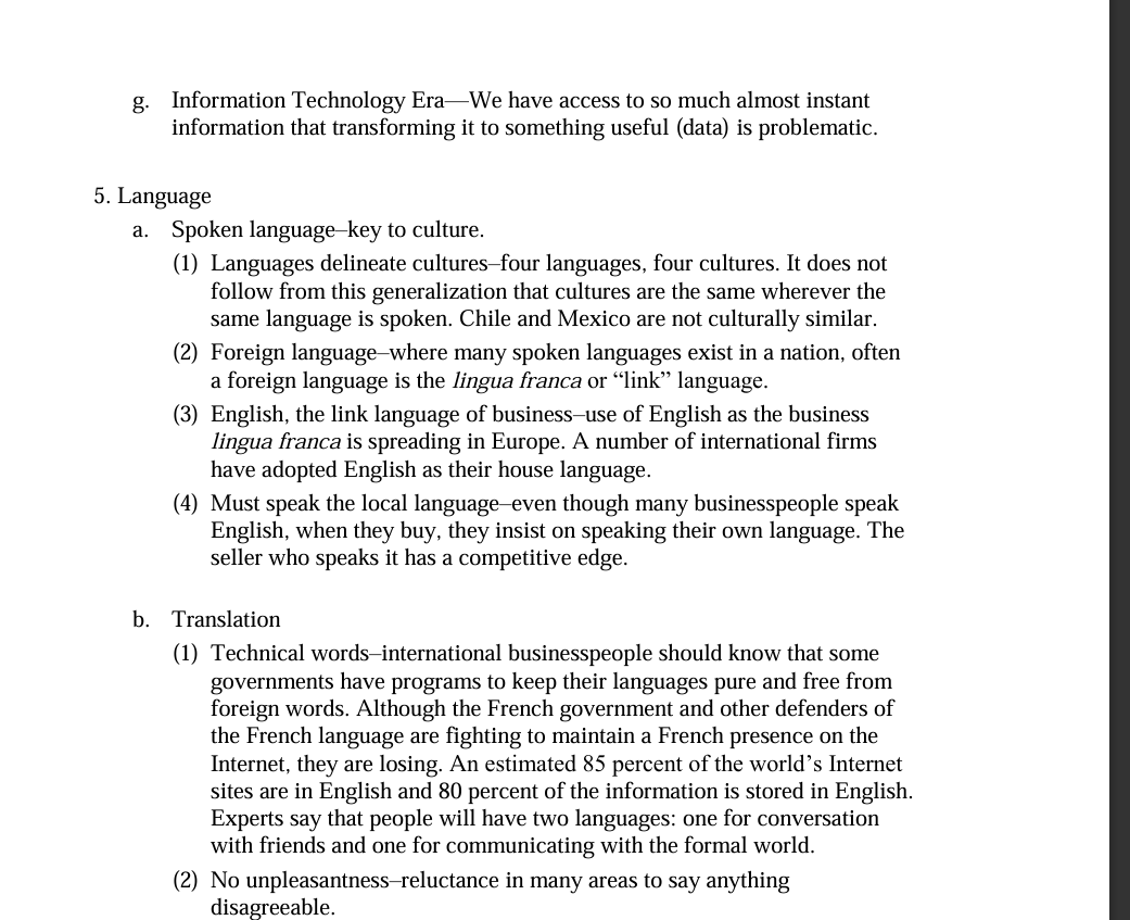 Il. Chapter 3 Lecture Outline Opening Section The