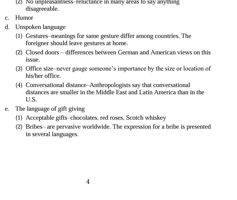 Il. Chapter 3 Lecture Outline Opening Section The