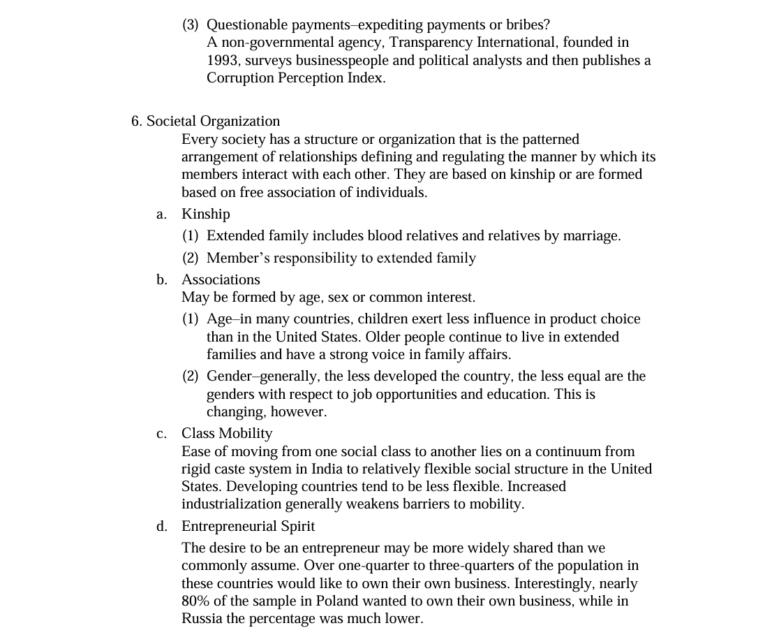 Il. Chapter 3 Lecture Outline Opening Section The