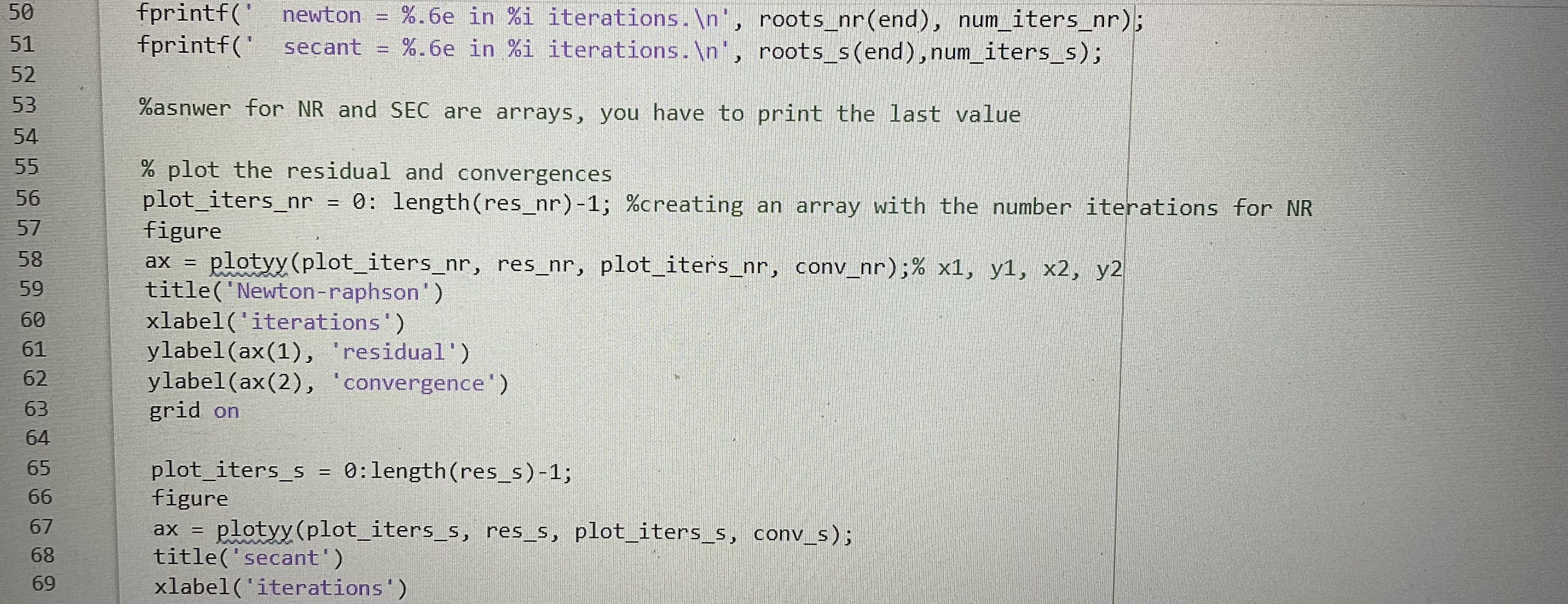 I need help what am I doing wrong in my matlab