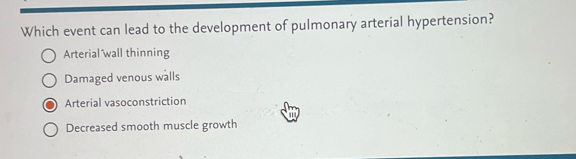 Which event can lead to the development of