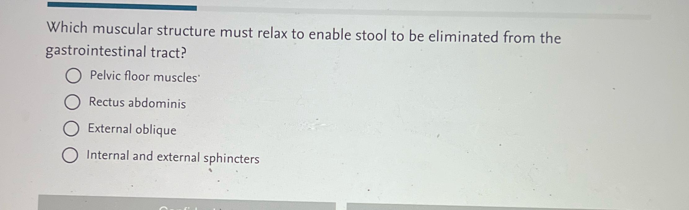 Which muscular structure must relax to enable