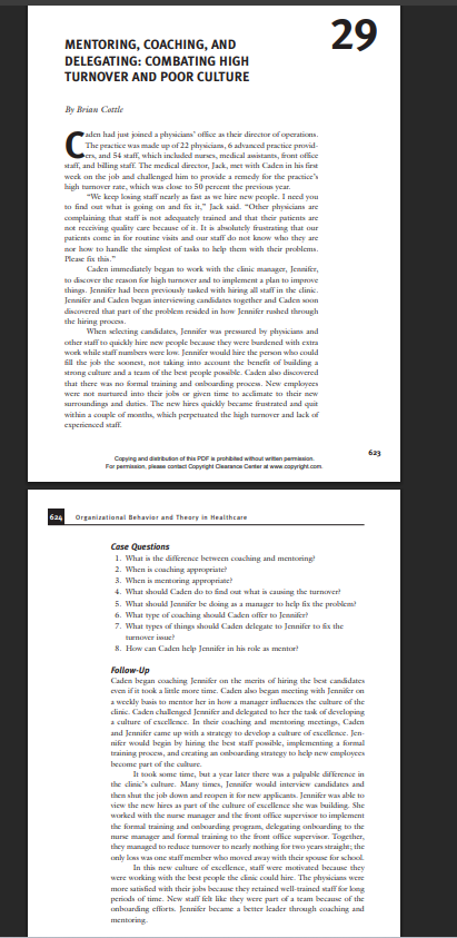 Case Study 29: MENTORING, COACHING, AND