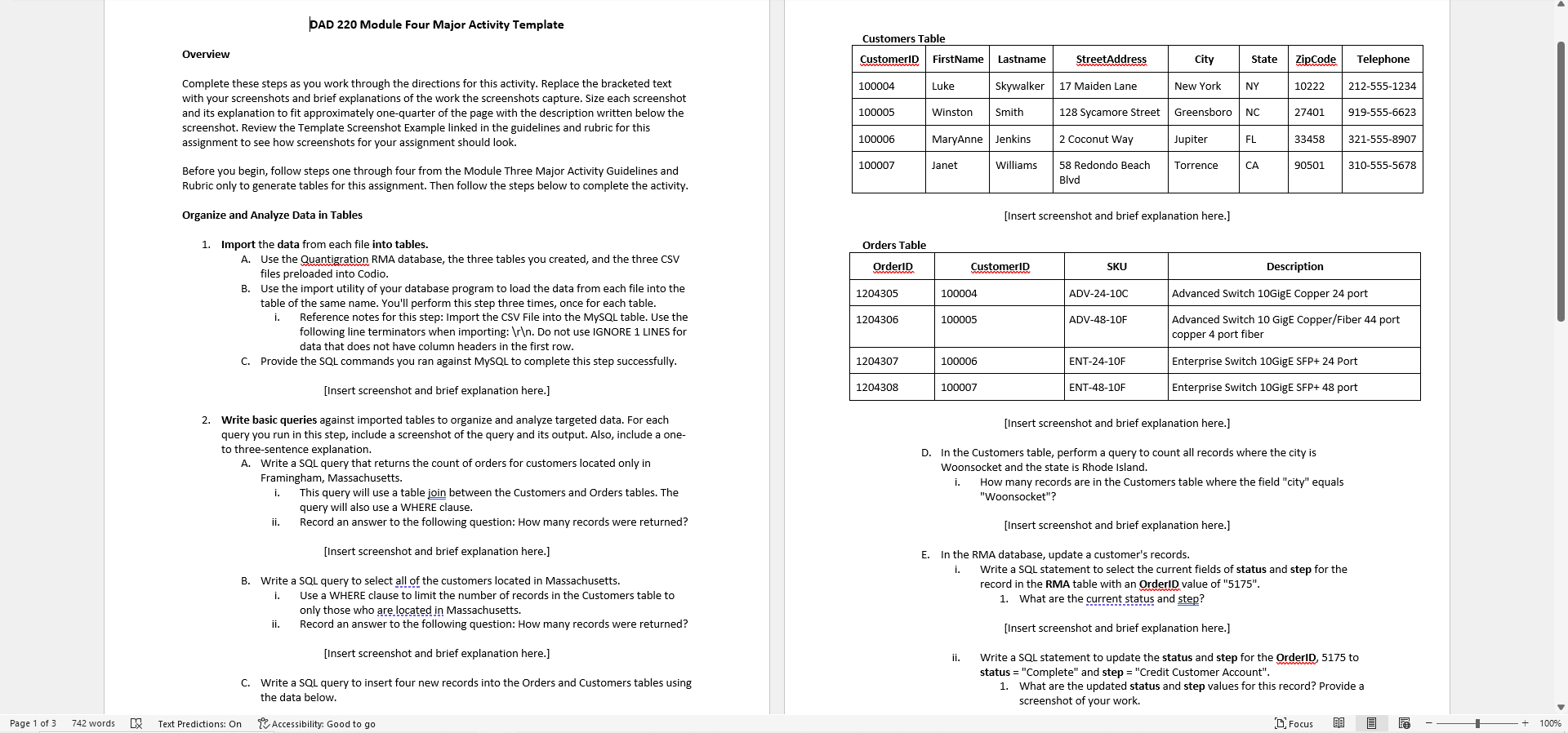 I need help writing the code in Codio with the
