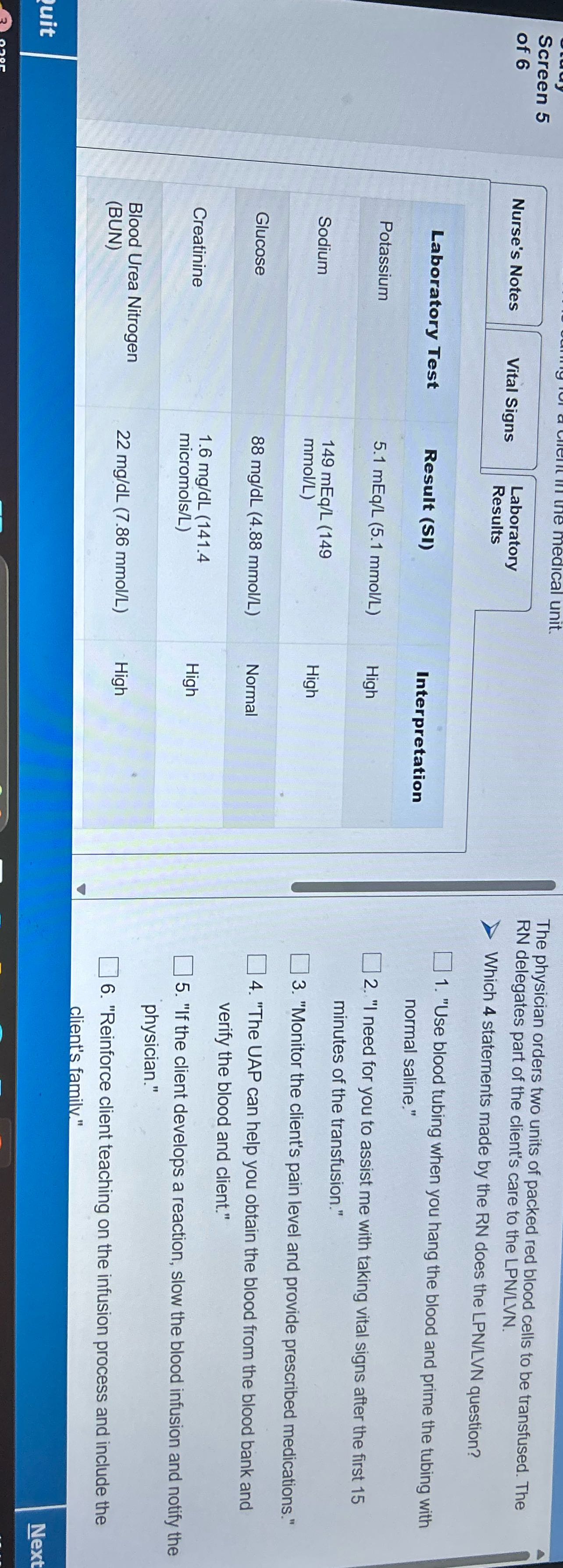 ical The physician orders two units of packed red