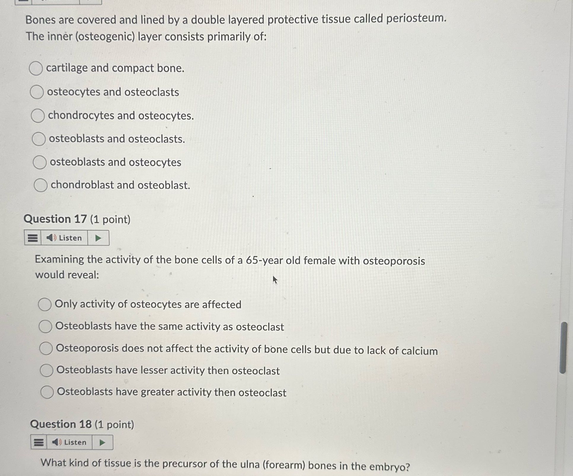 Bones are covered and lined by a double layered