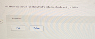 Both mail fraud and wire fraud fall within the