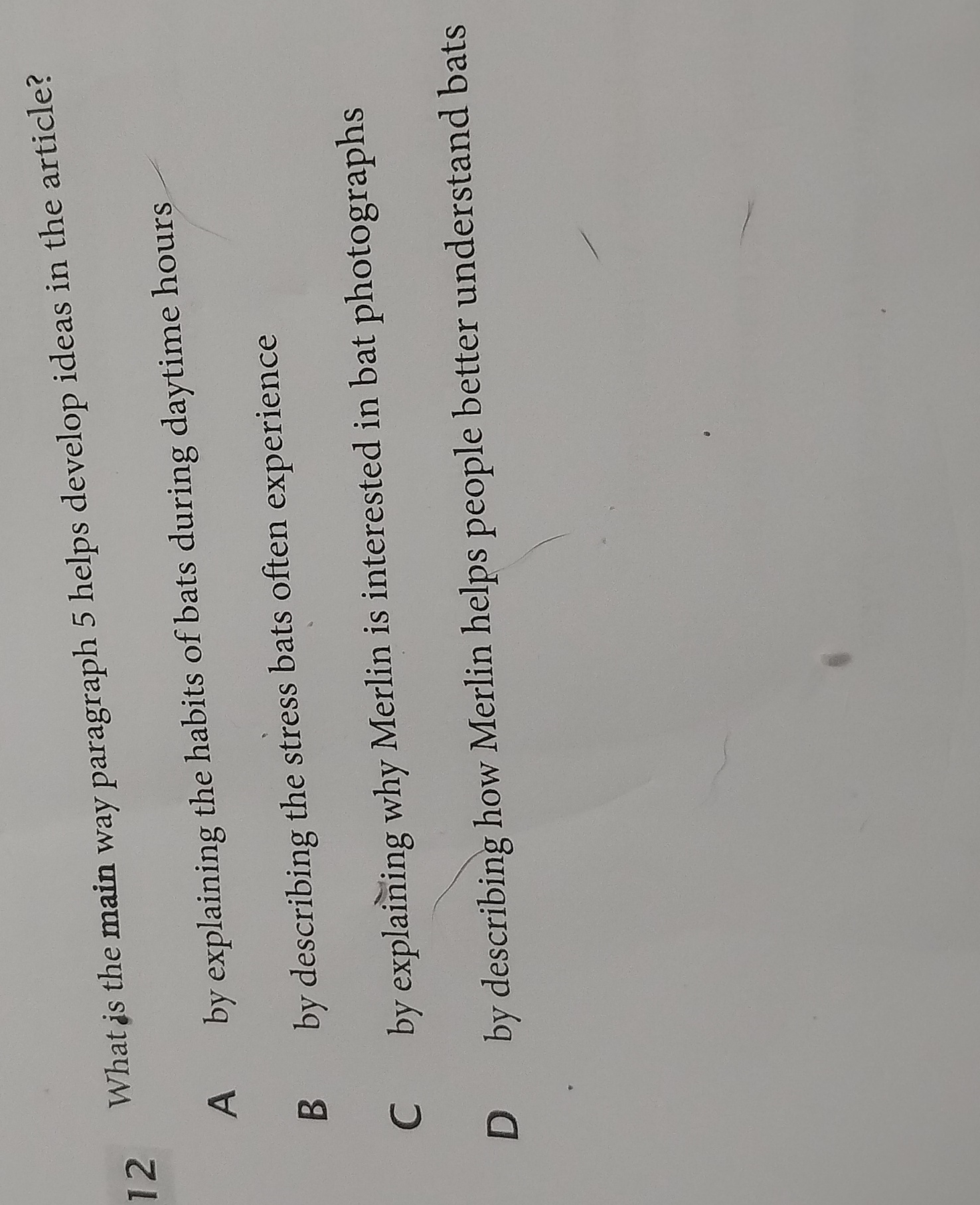 What is the main way paragraph 5 helps develop