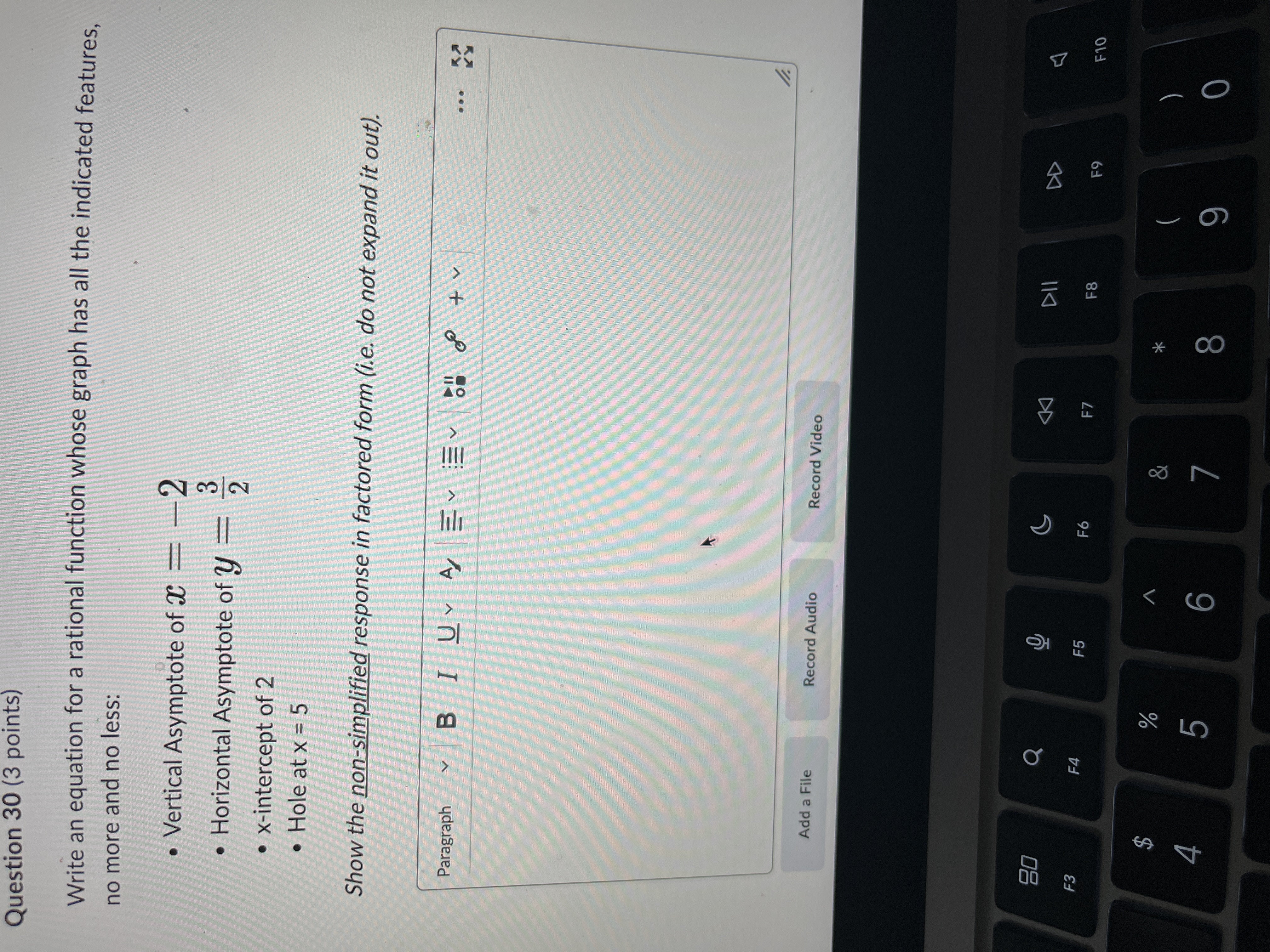 Do this question Question 30 (3 points) Write an