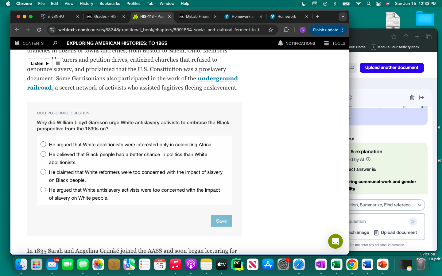 answer it Chrome File Edit View History Bookmarks