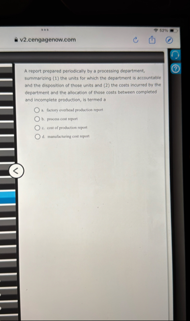 5 2 % v 2 . cengagenow.com A report prepared