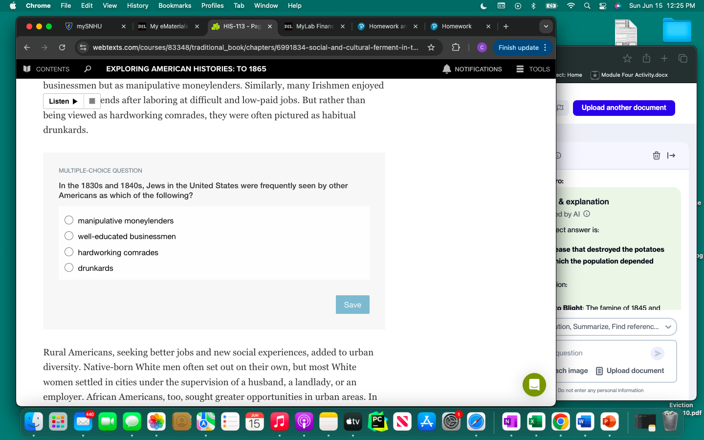 answer it Chrome File Edit View History Bookmarks