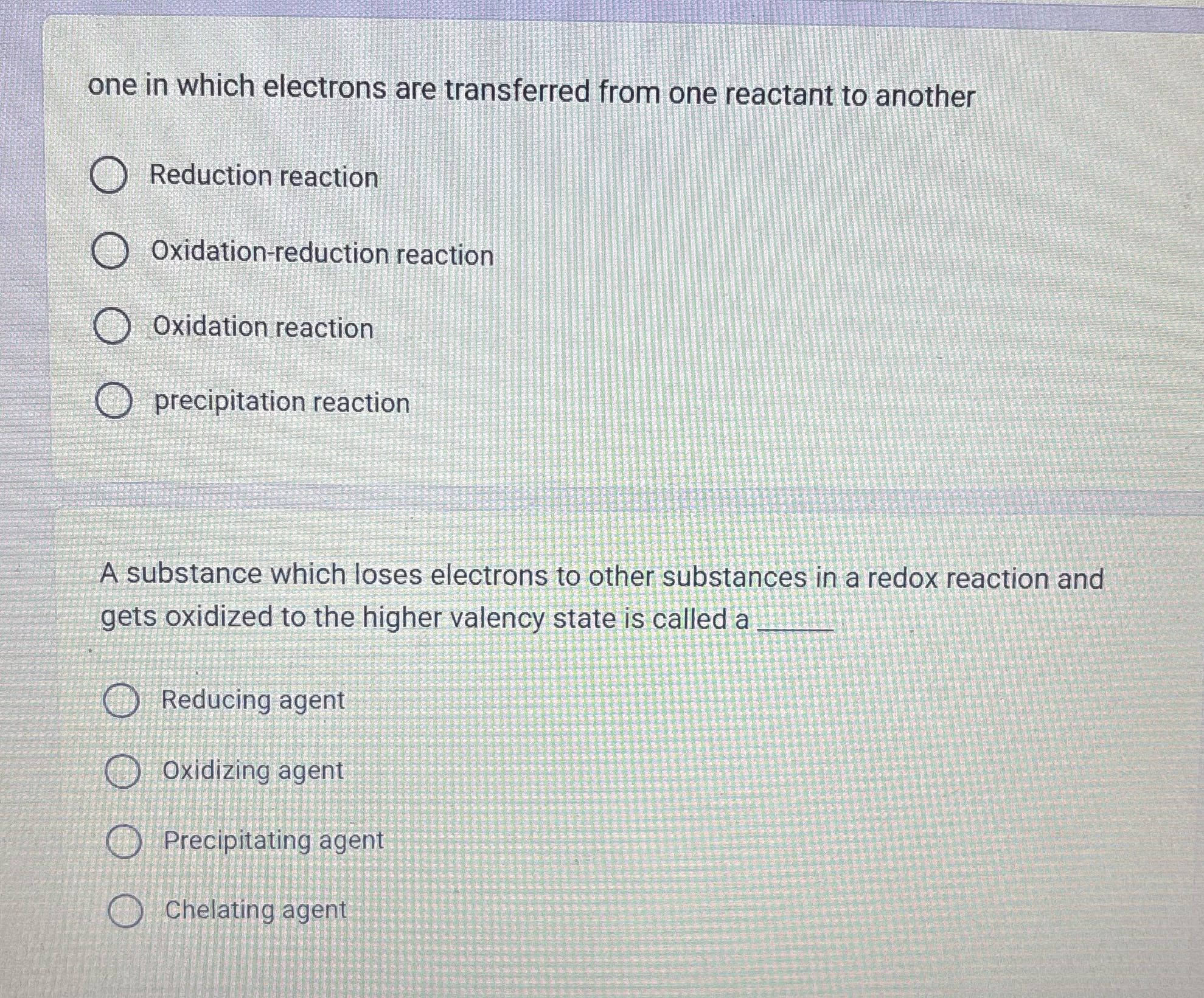 one in which electrons are transferred from one