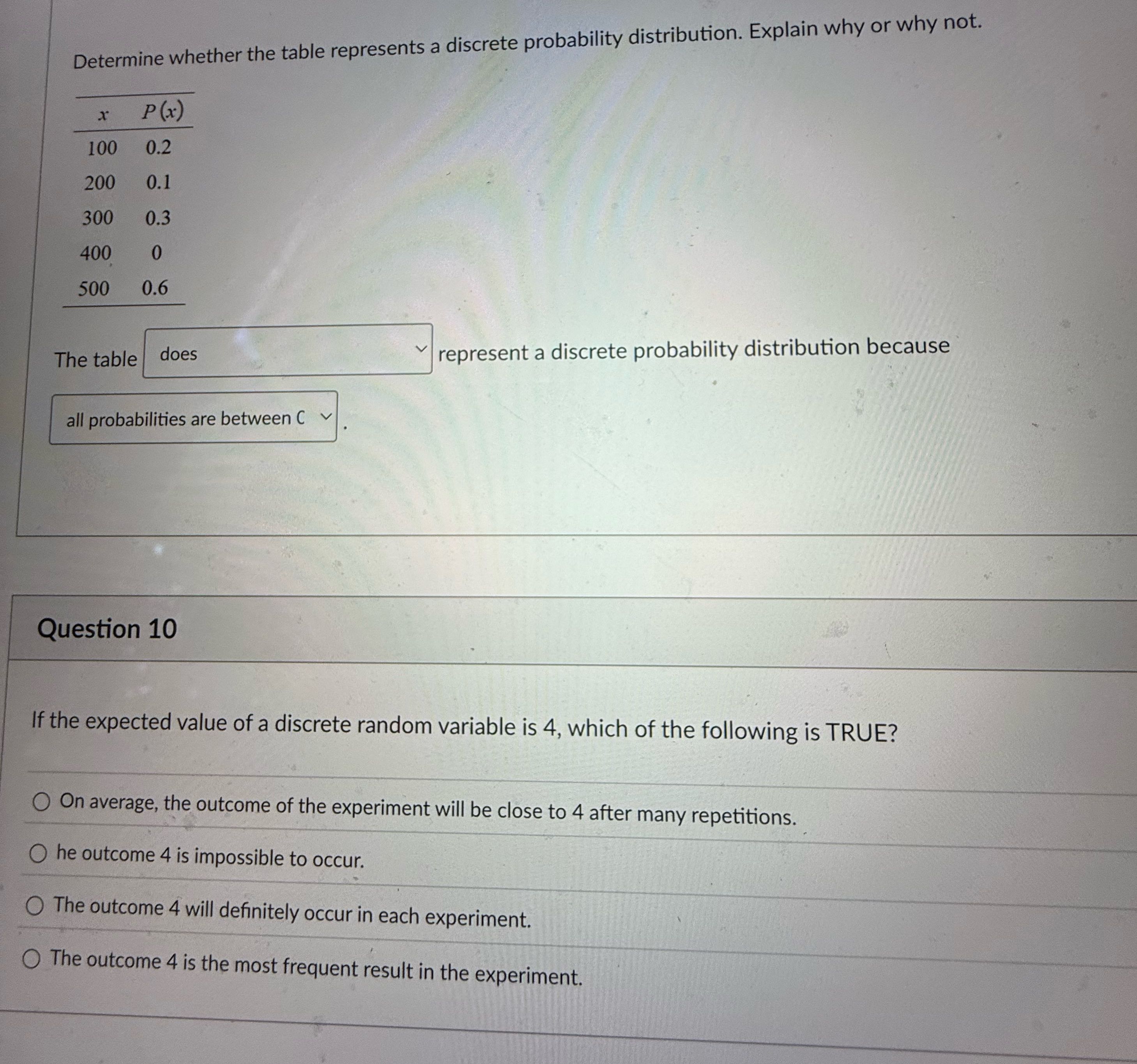 Answer and correct if needed Determine whether