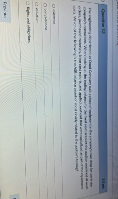 Question 1 3 2 . 5 pts The engineering department