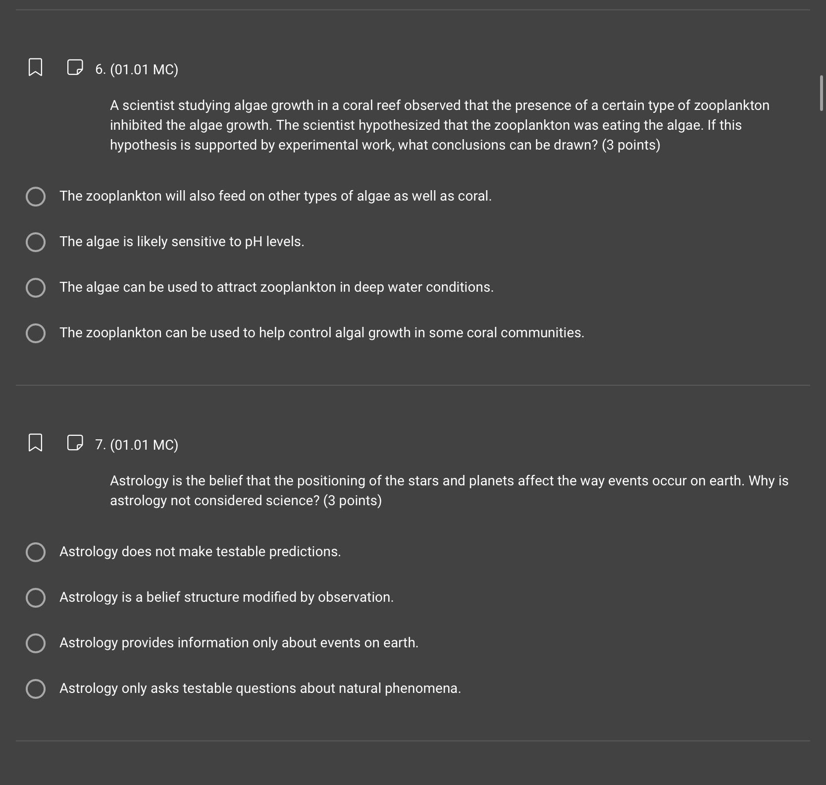 RiP eR no) A scientist studying algae growth in a