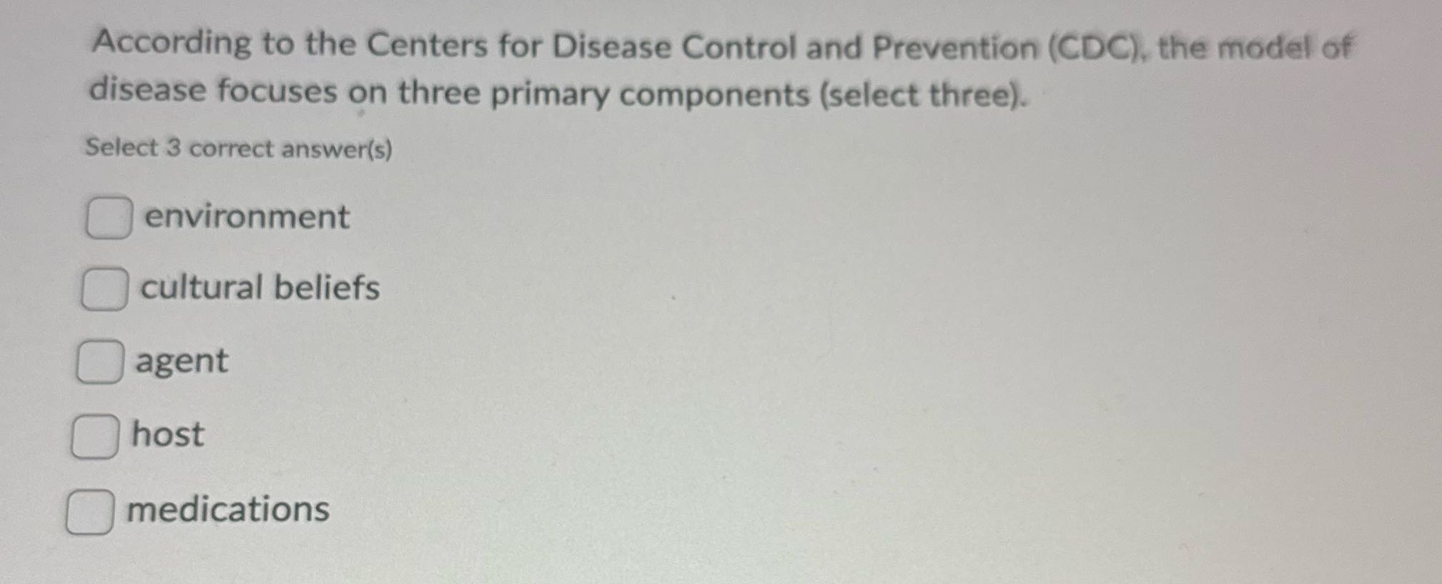 According to the Centers for Disease Control and