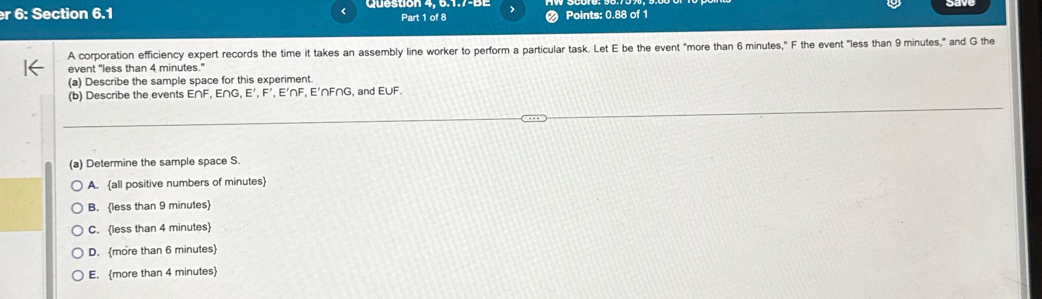 I < pr 6: Section 6.1 ry A corporation efficiency