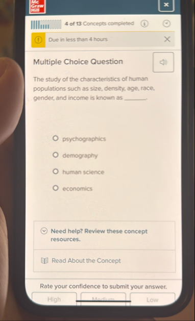 crat II | | l | | un . . . . . 4 of 1 3 Concepts