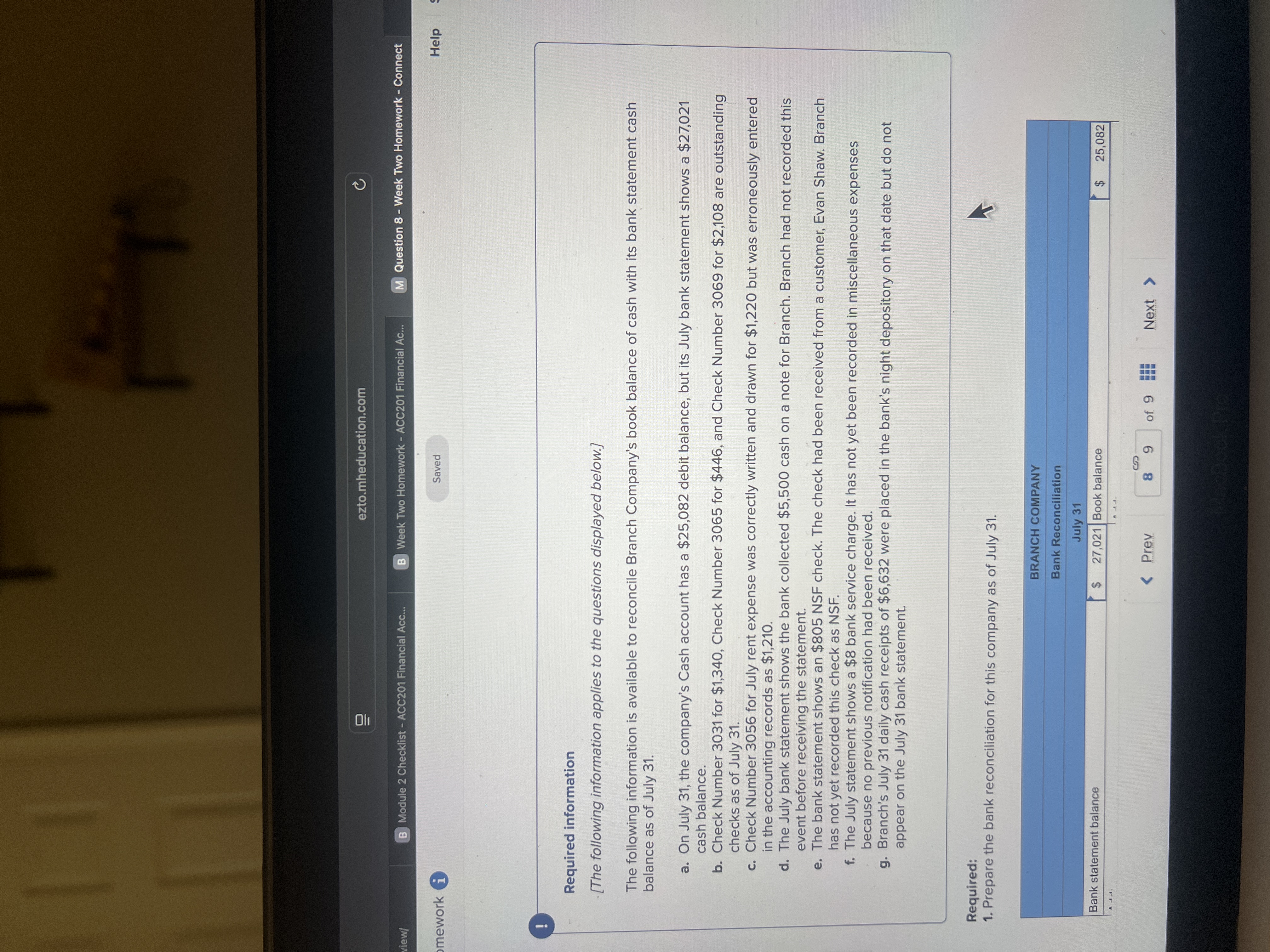 ezto.mheducation.com C view/ B Module 2 Checklist