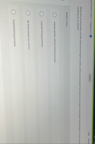 9 Enabled Exam 1 - Chepters 1 . 3 ( b ) Nute