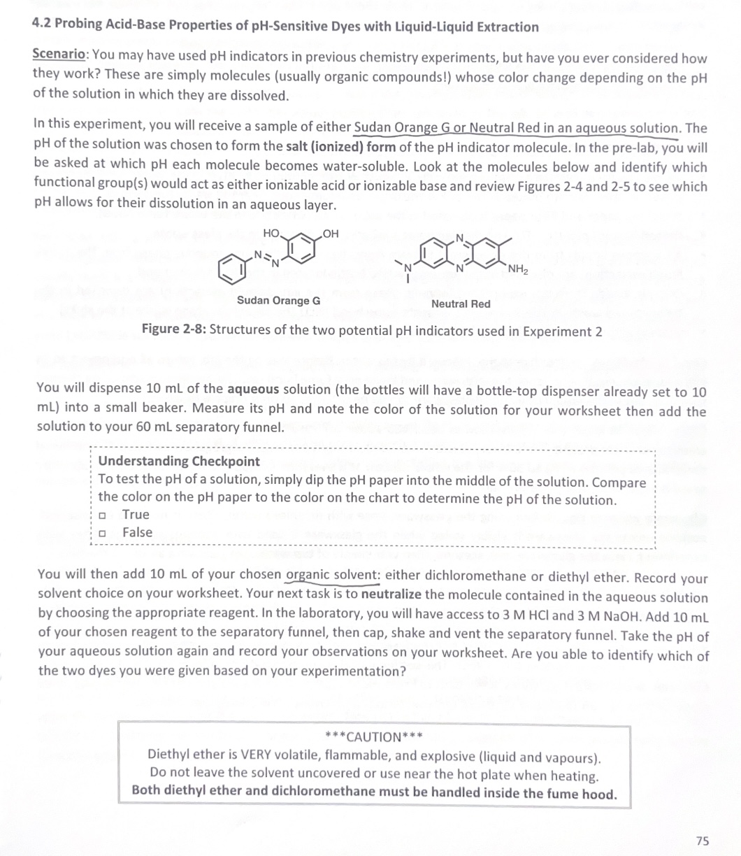 4.2 Probing Acid-Base Properties of pH-Sensitive