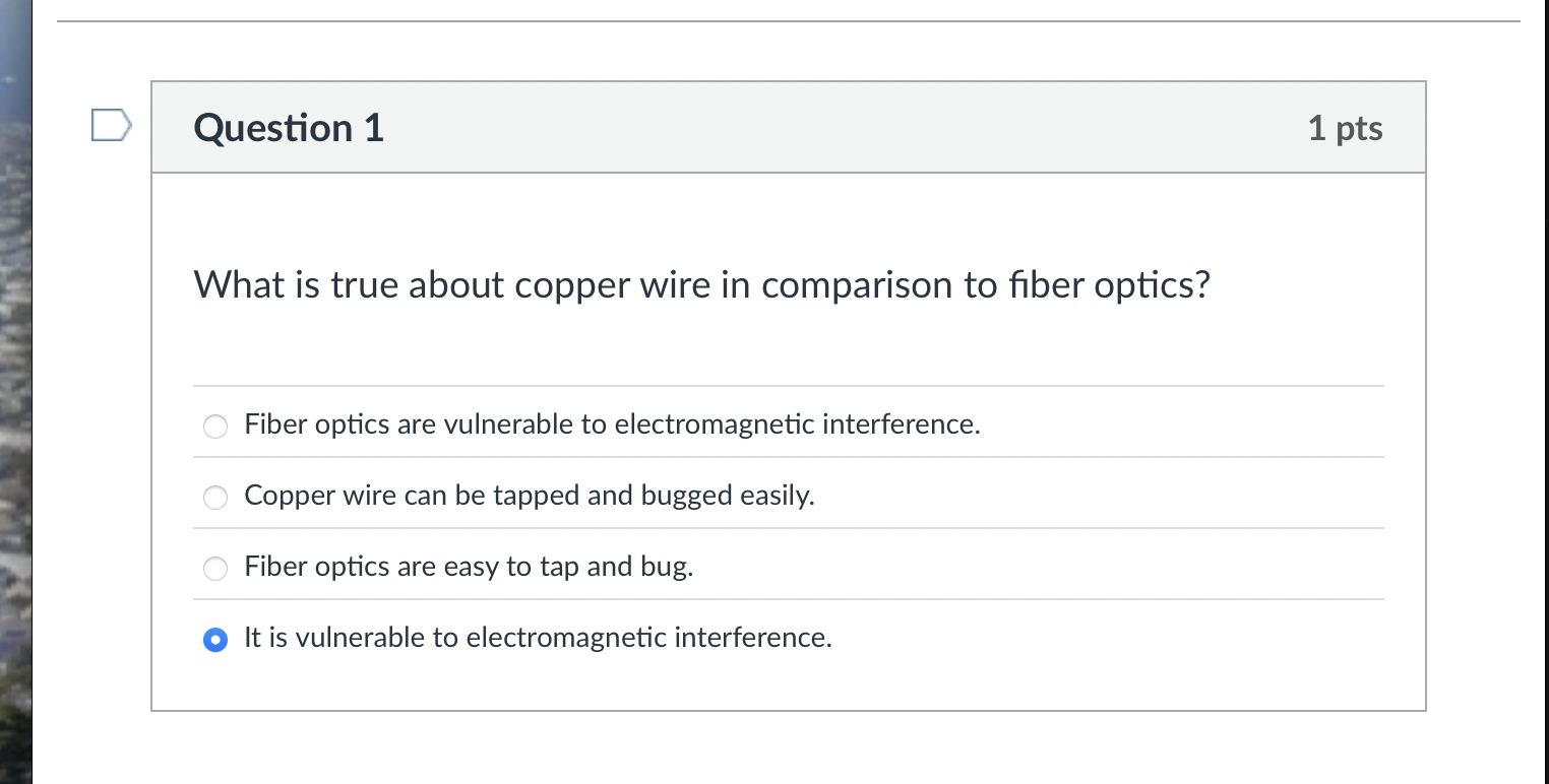 ANSWER What is true about copper wire in