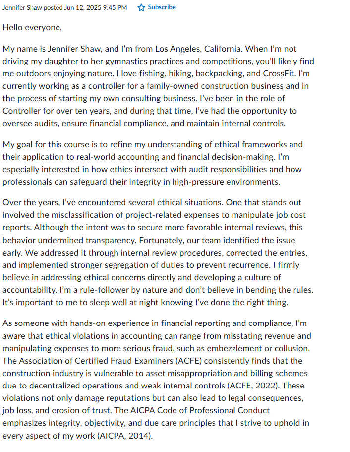 For your response posts, address the following: