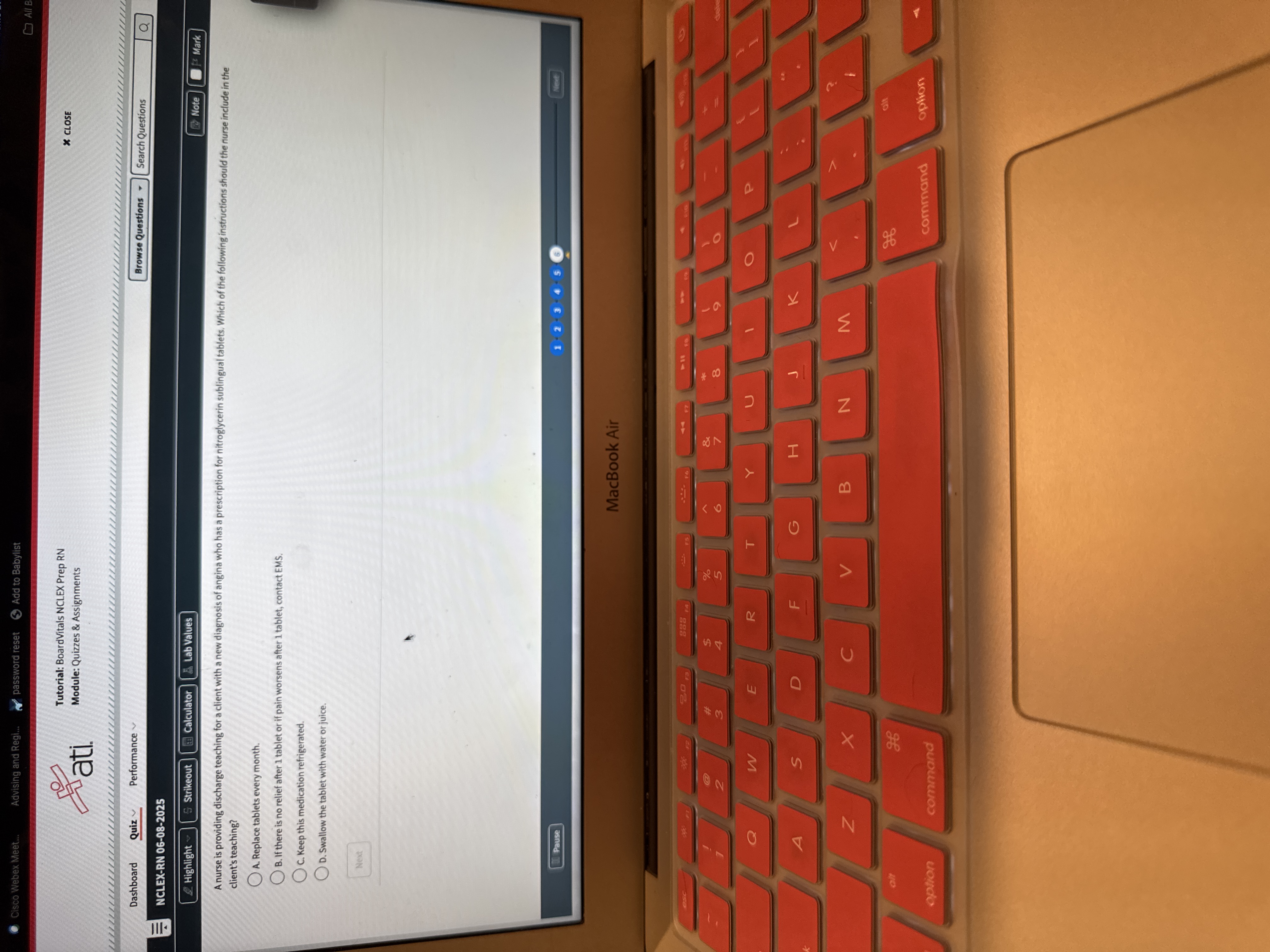 . Cisco Webex Meet. Advising and Regi... password