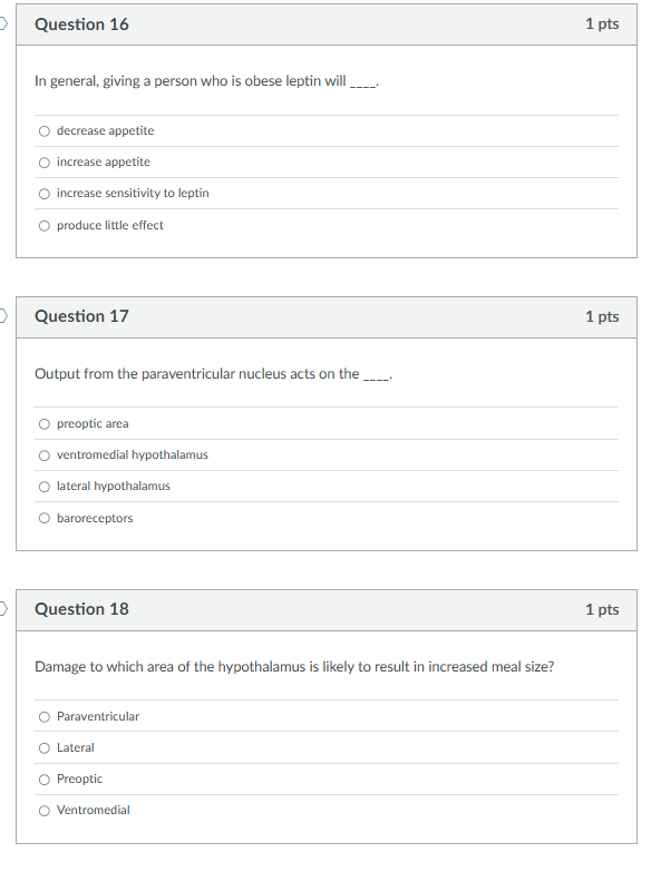 answer Question 16 1 pts In general, giving a