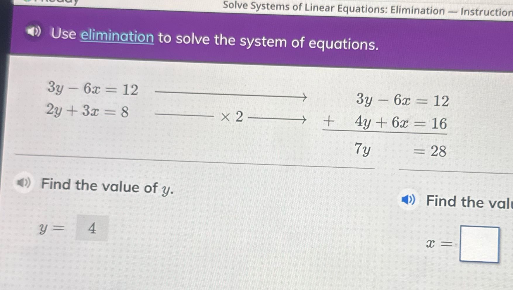 Solve Systems of Linear Equations: Elimination -