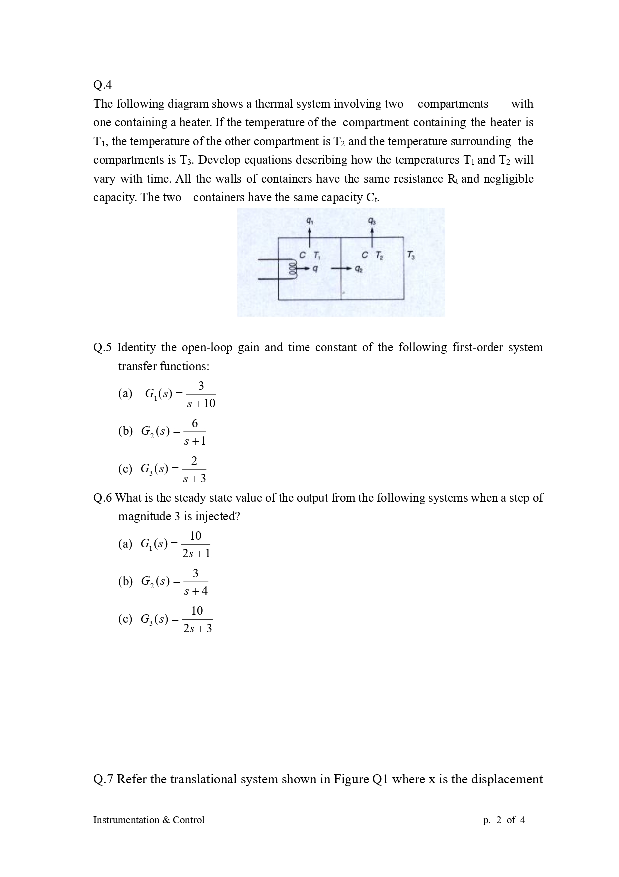Tutorial 4: Systems Modeling and Systems Response