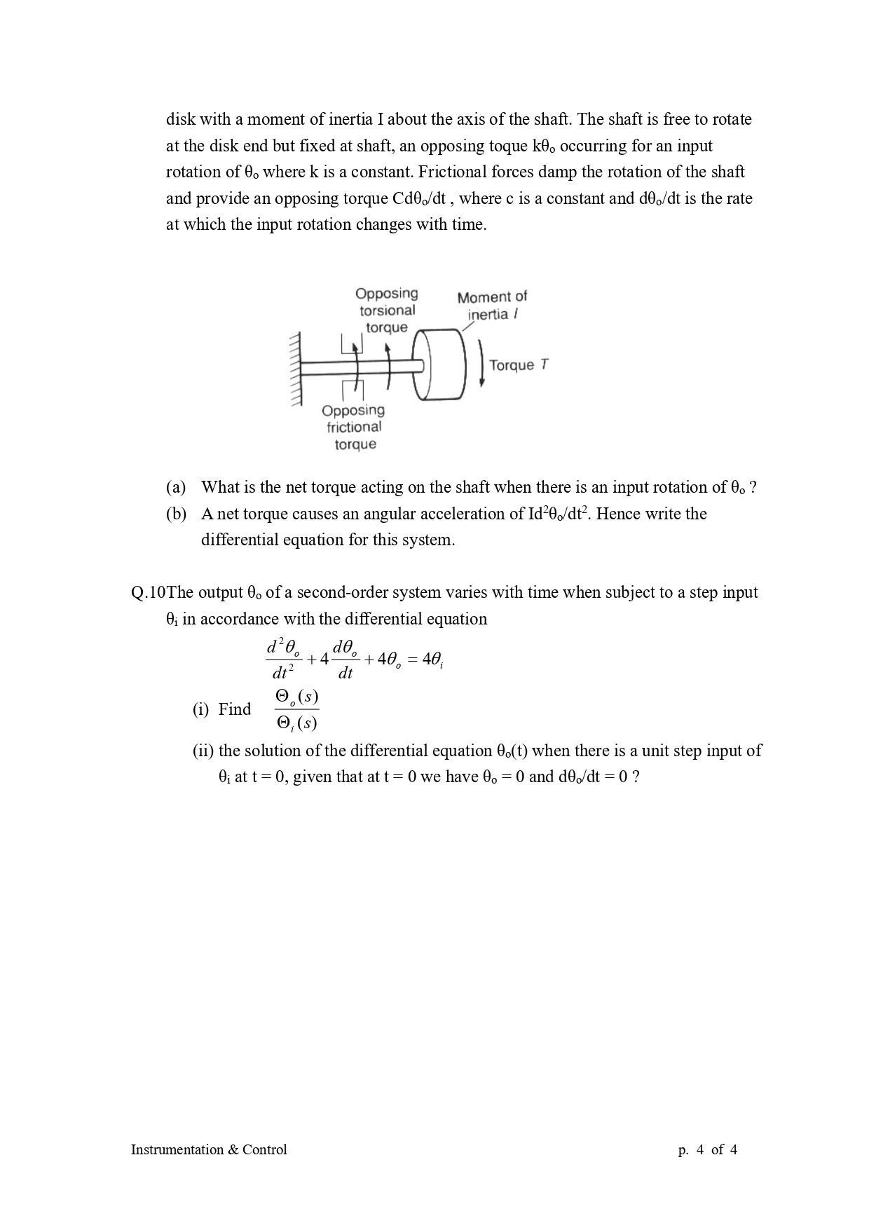 Tutorial 4: Systems Modeling and Systems Response