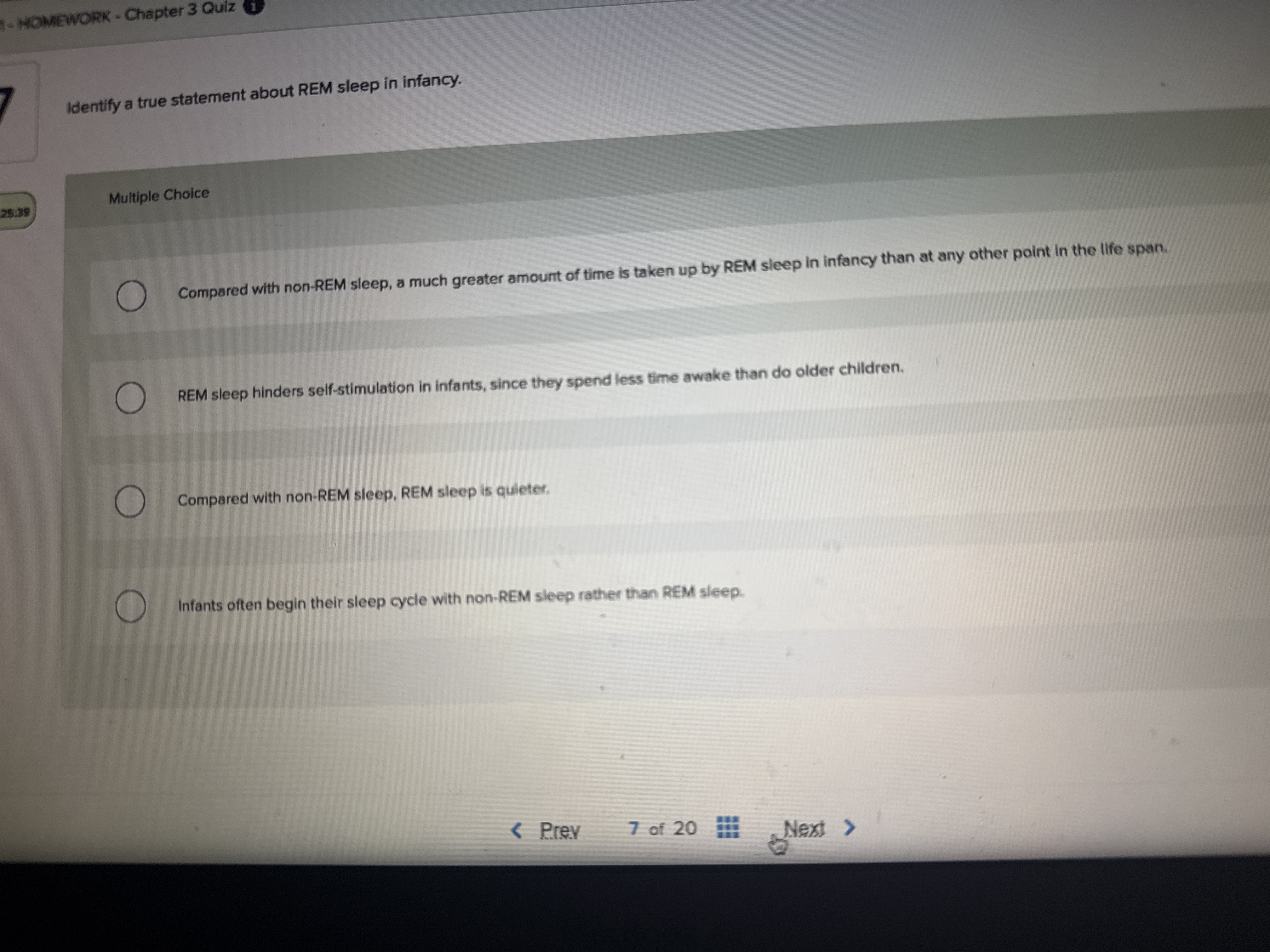 What's the answer? - HOMEWORK - Chapter 3 Quiz (1