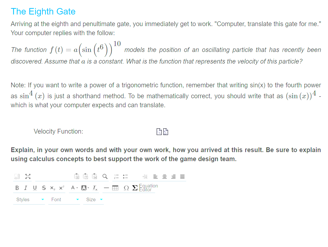 Solve this correctly the first time The Eighth