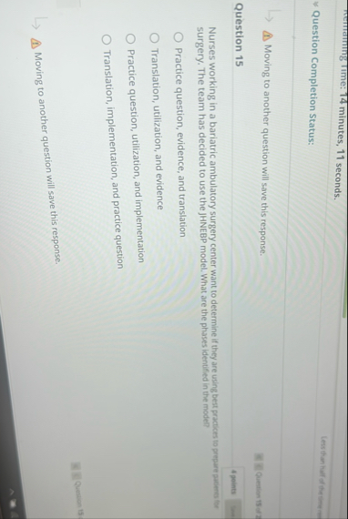 memaning time: 1 4 minutes, 1 1 seconds. Question