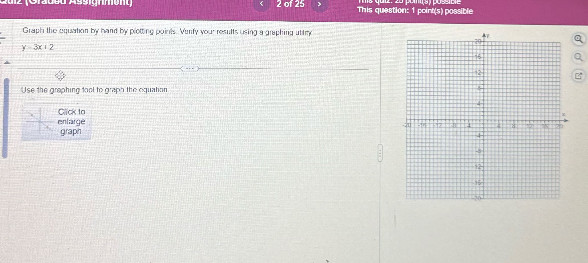 Assignment) < 2 of 25 > point(s ) possible This