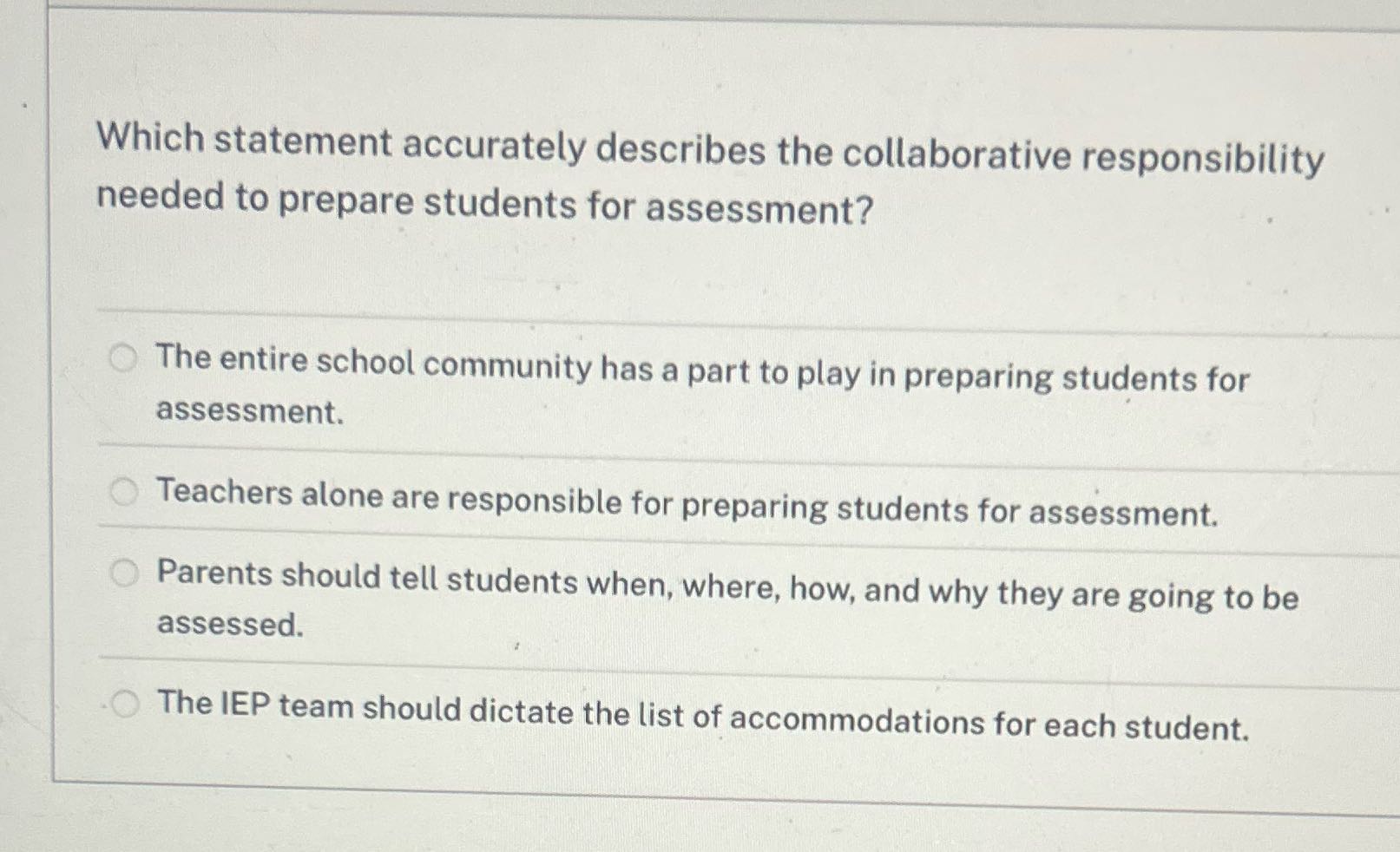 Which statement accurately describes the