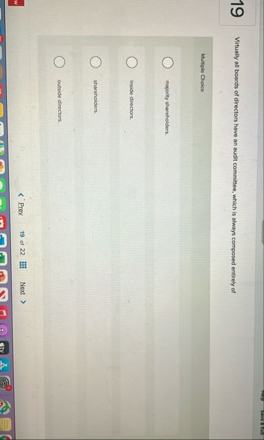 1 9 Virtually all boards of directors have an