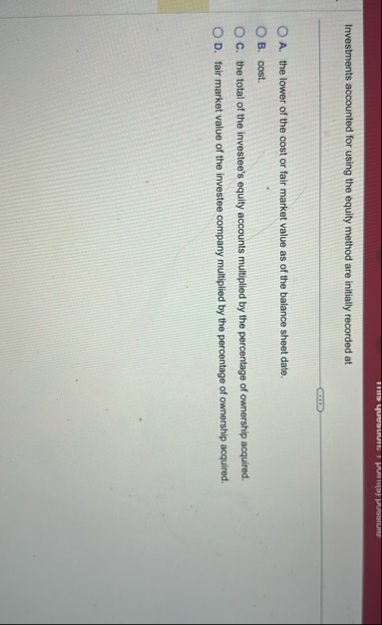 Investments accounted for using the equity method