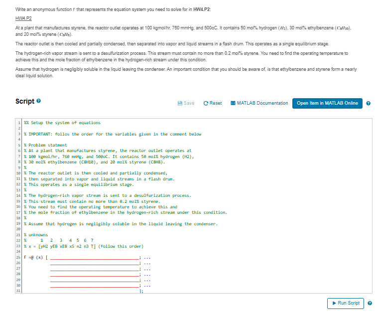 Write an anonymous function F that represents the
