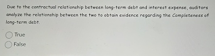 Due to the contractual relationship between long