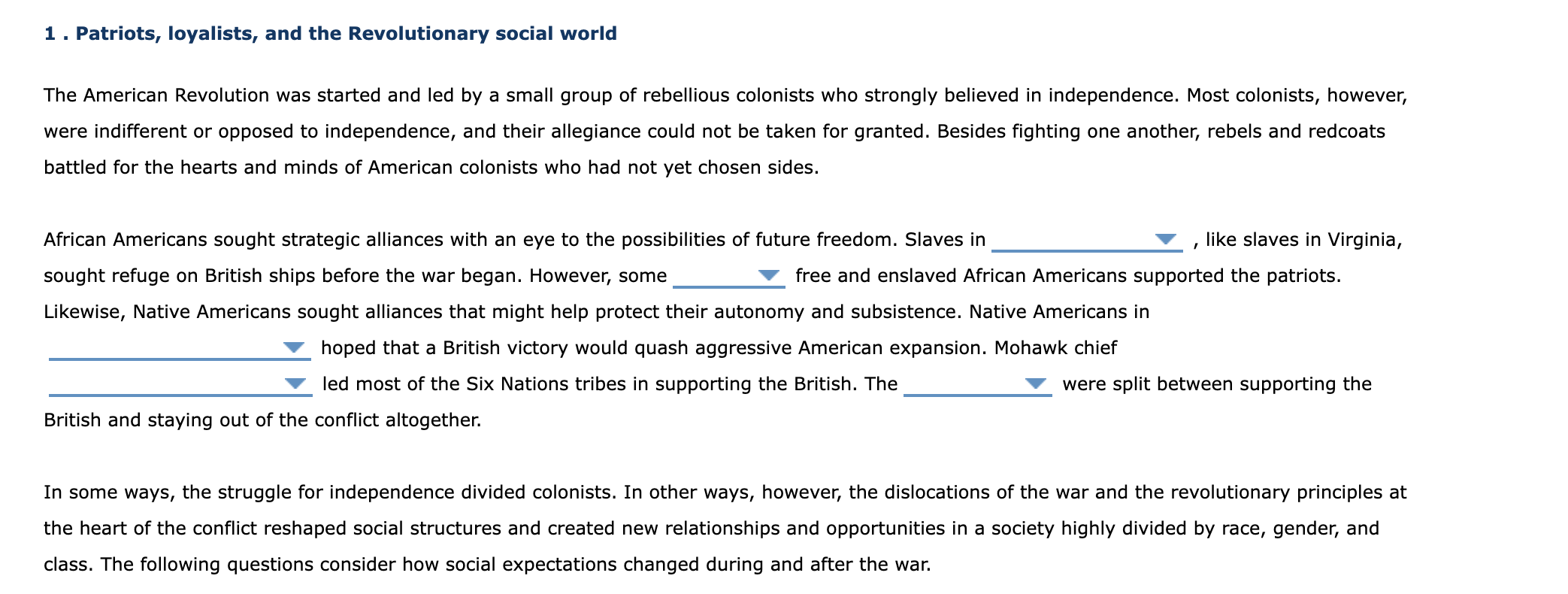 can you answer every blank in the passage without