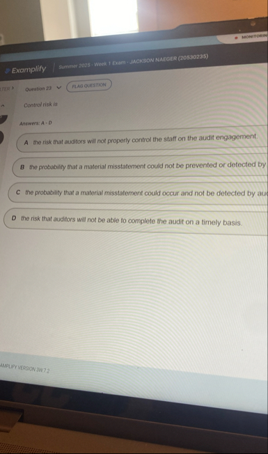 Queation 2 3 Control nskis Answers: A - D A the