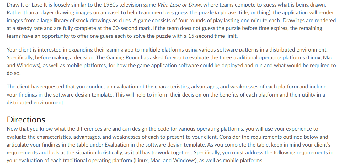 Server Side: The client has asked you to create a