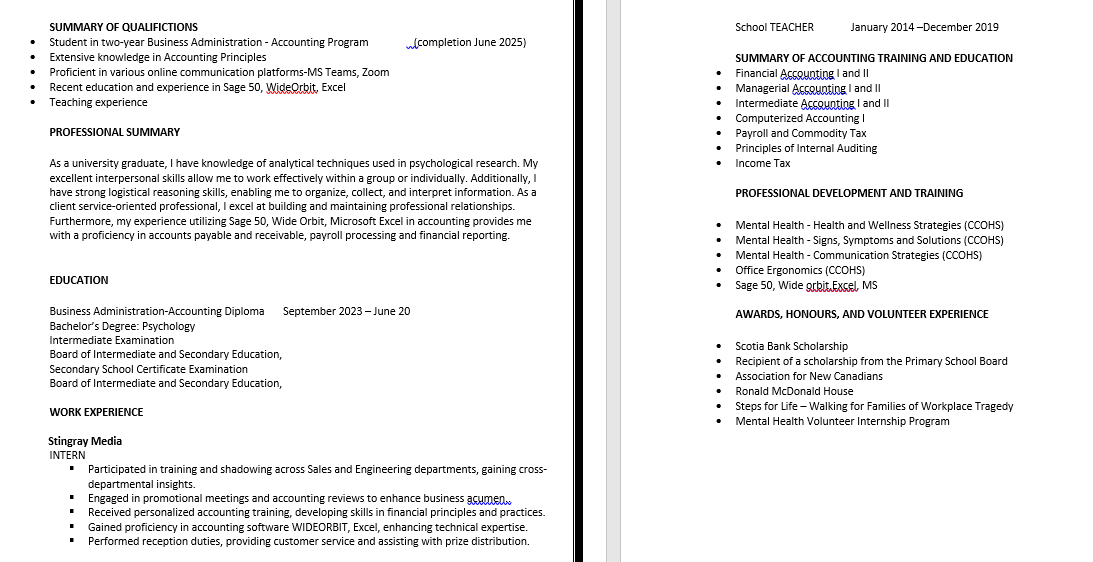 1. Describe your process for developing a media